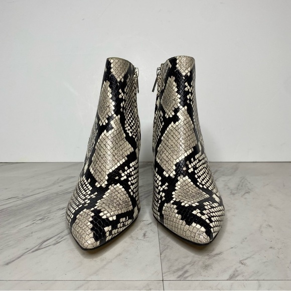 New! Marc Fisher Unno Snakeskin Leather Bootie 6 1/2 - Picture 2 of 13